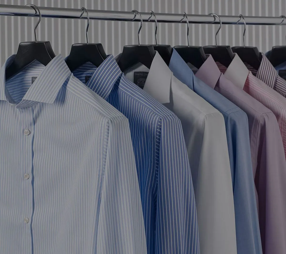 Folded formal shirts