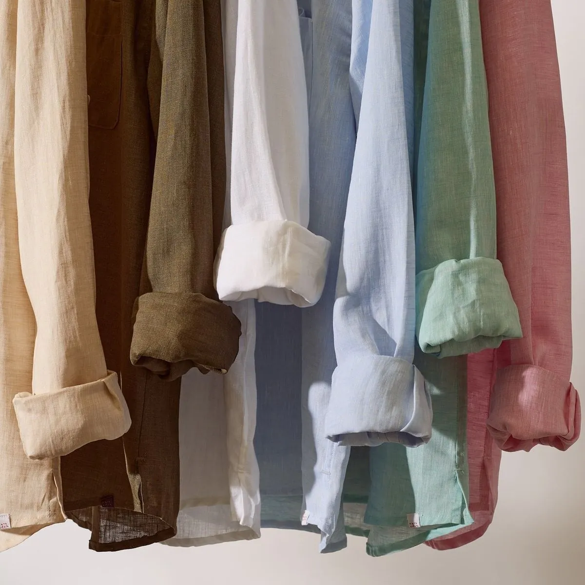 Linen shirts in assorted colors