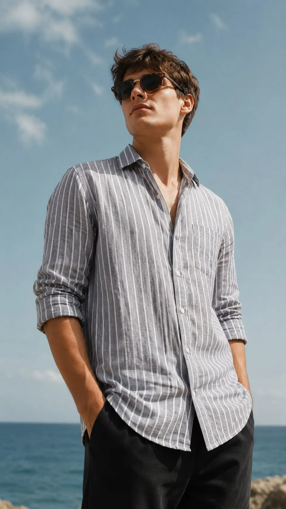 Striped casual shirt